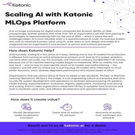 Katonic ml ops platform one pager
