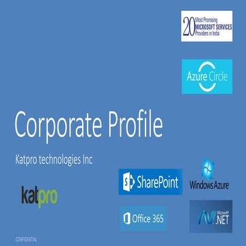 Katpro general portfolio - industry based