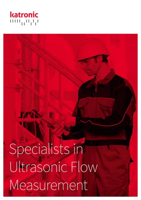 Katronic - Ultrasonic Flow Measurement & Flowmeters - Product Brochure