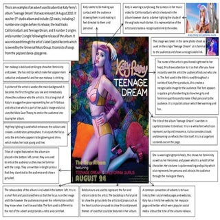 Katy perry advert analysis