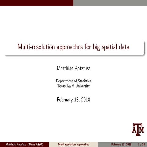 CLIM Program: Remote Sensing Workshop, Multi-resolution Approaches for Big Sp...