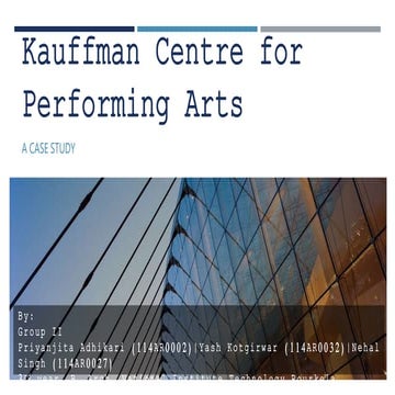 Kauffman centre for performing arts