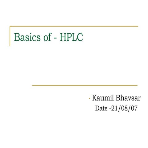 Kaumil   Hplc