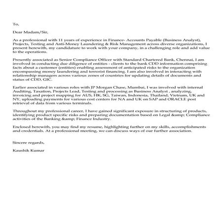 Kaushik kumar   resume