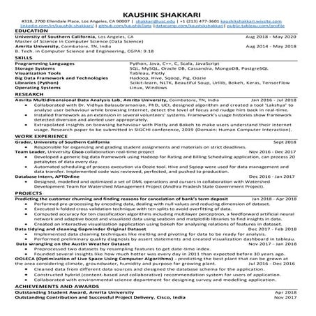 Kaushik shakkari   internship - resume