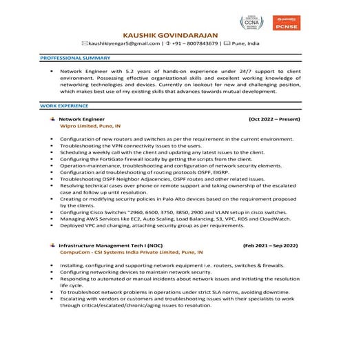 BMS ENGINEER CV | DOCX