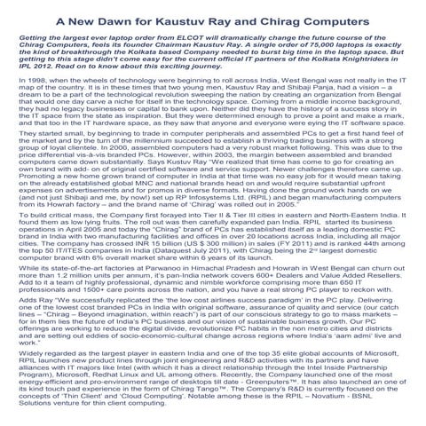 Kaustav ray chirag computers