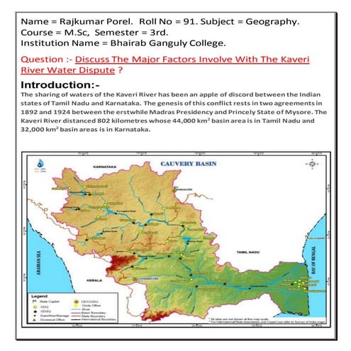 Kaveri water dispute