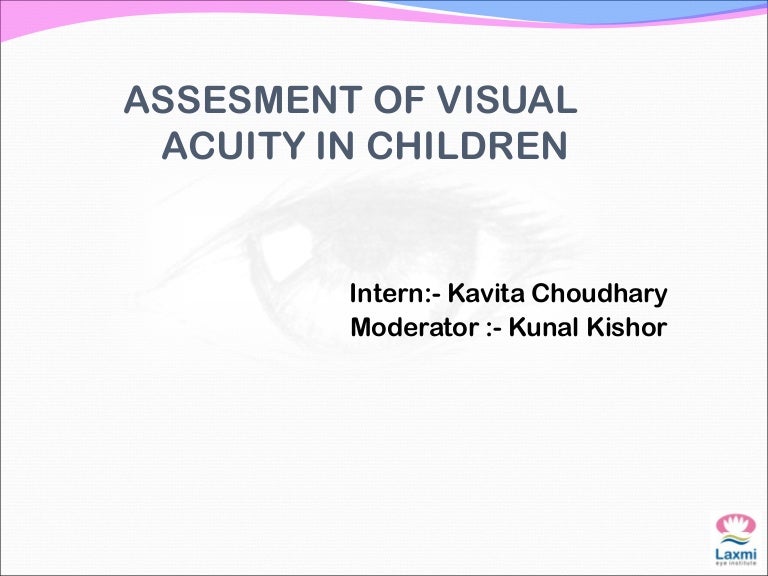 Pediatric Visual Acuity Chart