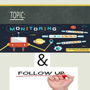 monitoring and follow up in Indian banking 