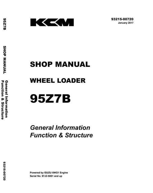 安価 Kawasaki 90 z6 wheel loader service repair manual (serial no スノーボード