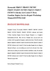 Kawasaki FR651V FR691V FR730V FS651V FS691V FS730V FX651V FX691V FX73…