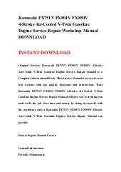 Kawasaki tj27 d 2 stroke air-cooled gasoline engine service repair wo…