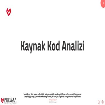 Kaynak Kod Analiz Süreci