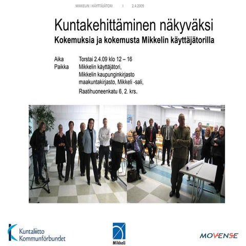 Kayttajatori I Workshop 020409