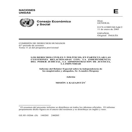 MISIÓN A KAZAJSTÁN