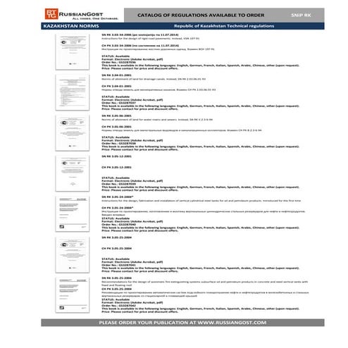 Kazakhstan regulatory laws 134