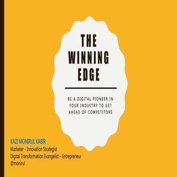 The Winning Edge - Digital Beginners industry