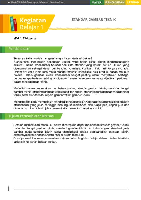 Gambar teknik mesin yang mengikuti standar sistem ISO dalam menggunakan ...