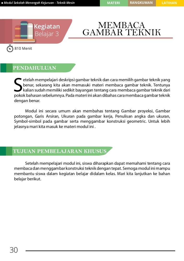 Kb 3 Membaca Gambar Teknik