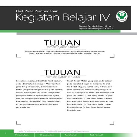 DIET PADA PEMBEDAHAN 