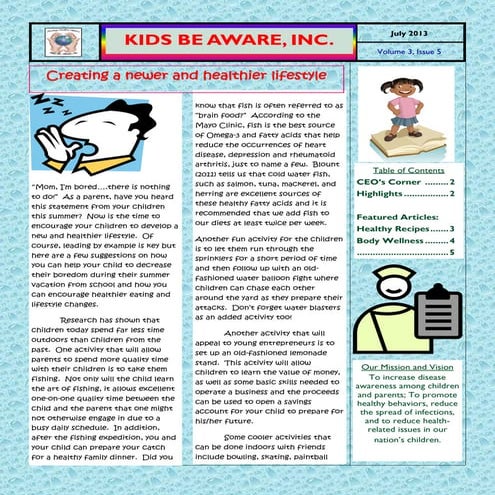 Kba july newsletter