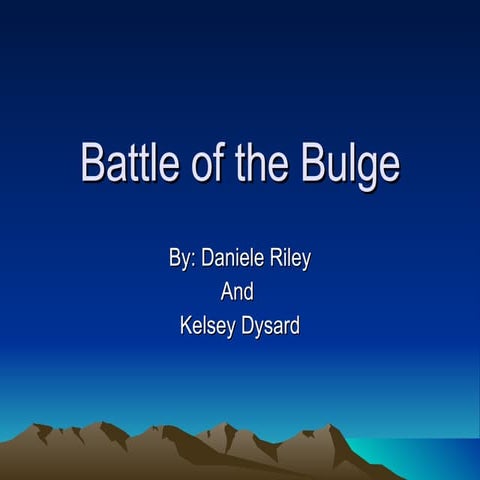 Battle of the Bulge