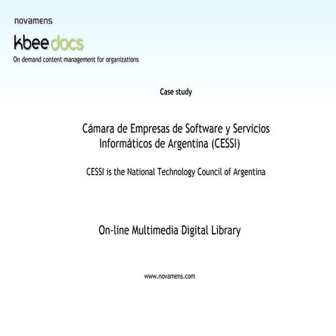 CESSI Digital Library Case Study Eng