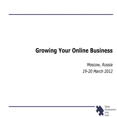 KB Seminars: Growing Your Online Business; 03/12