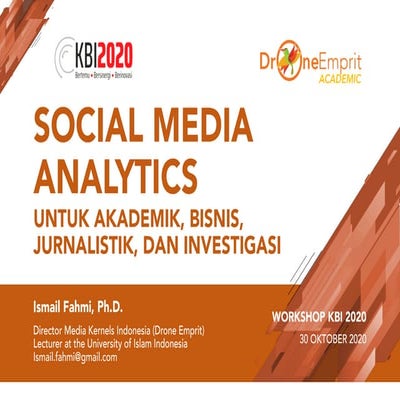 Social Media Analytics dengan Drone Emprit