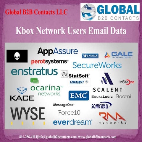 Kbox network users email data