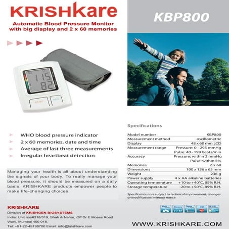 Blood pressure monitor | PDF