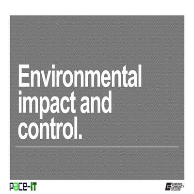 Pace IT - Environmental Impact and Control