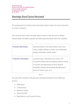 Knowledge-Base Systems Homework - 2019