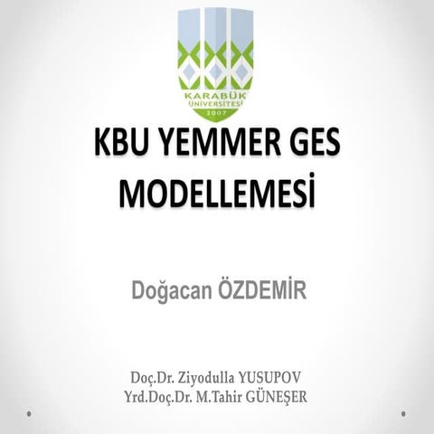 KBU GES Simulation