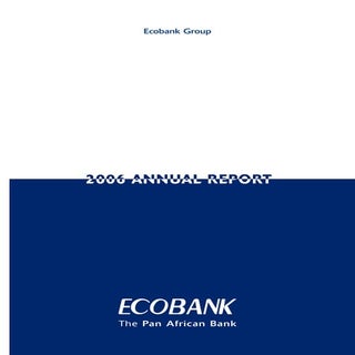 Ecobank annual report 2006