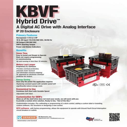 KBVF AC Drive Sales Sheet