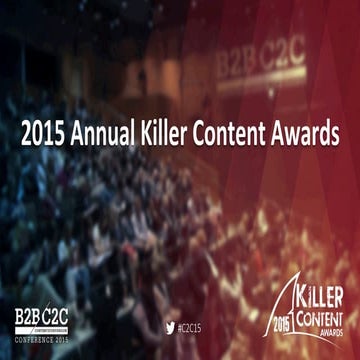 2015 Killer Content Awards