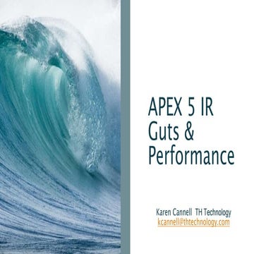 APEX 5 Interactive Reports: Guts and PErformance