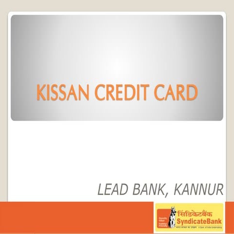 Kisan Credit Card | PPT
