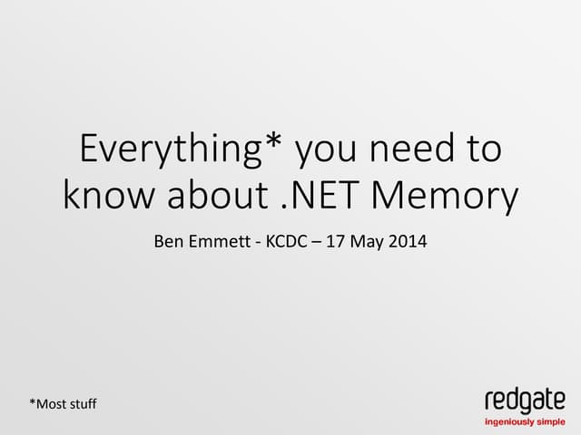 KCDC - .NET memory management