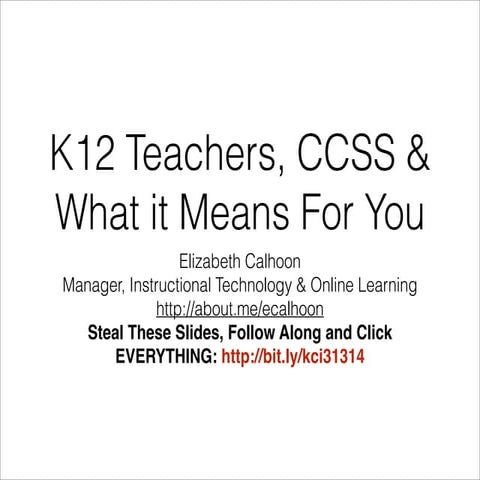 KCI Presentation - 3/13/14