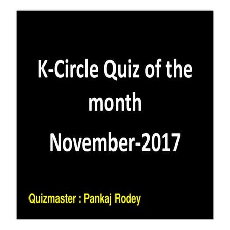 K circle qotm