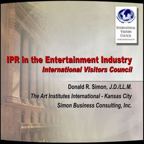 IP Rights in the Entertainment Industry