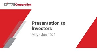Presentation Slides for Investor Meetings, May - Jun 2021
