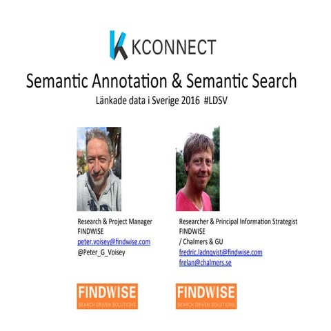 KConnect - making Medical Information Easier to Find: Semantic Annotation and...