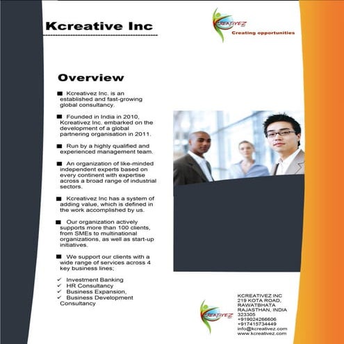 Kcreativez inc profile | PDF