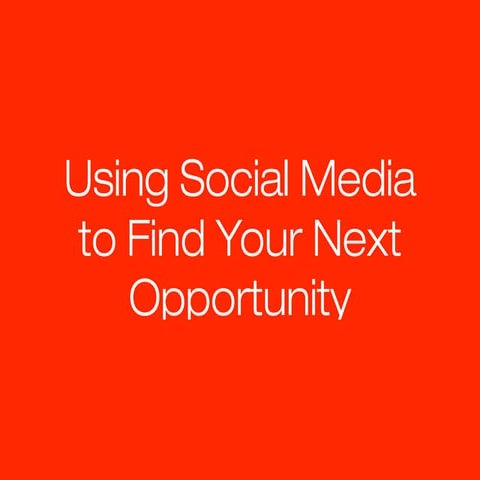 KC! Social Media & Your Next Opportunity