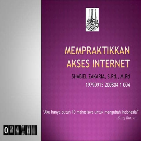Kd 3 mempraktikkan akses internet