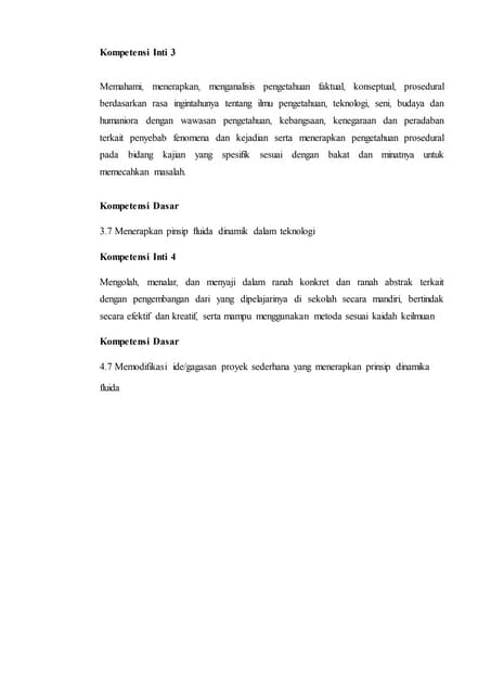 Materi Fluida Dinamis Kelas 11 SMA Kurikulum 2013